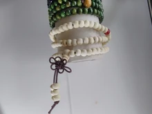 Pulseras de madera de sándalo Natural para hombres y mujeres, brazaletes con cuentas de ébano negro, nudo de oración de madera budista, 9 estilos, 6mm