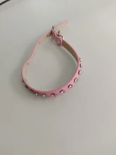 Collar de cuero sintético con diamantes de imitación para perros y gatos pequeños, accesorios para mascotas, correa para Collar de perro de diamantes, 12 colores