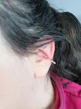 Pendiente de cartílago falso para mujeres, pendientes de Clip de estrella, Color dorado, sin Piercing, 1 Uds., 2020