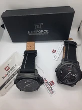 NAVIFORCE-relojes deportivos para hombre, pulsera de cuarzo militar de cuero, resistente al agua, de lujo, gran oferta, novedad de 2020