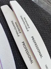 5 uds. De limas profesionales para uñas, pulidor de uñas de estilo bote, lavable 100/180 al Gel UV, bloque de manicura