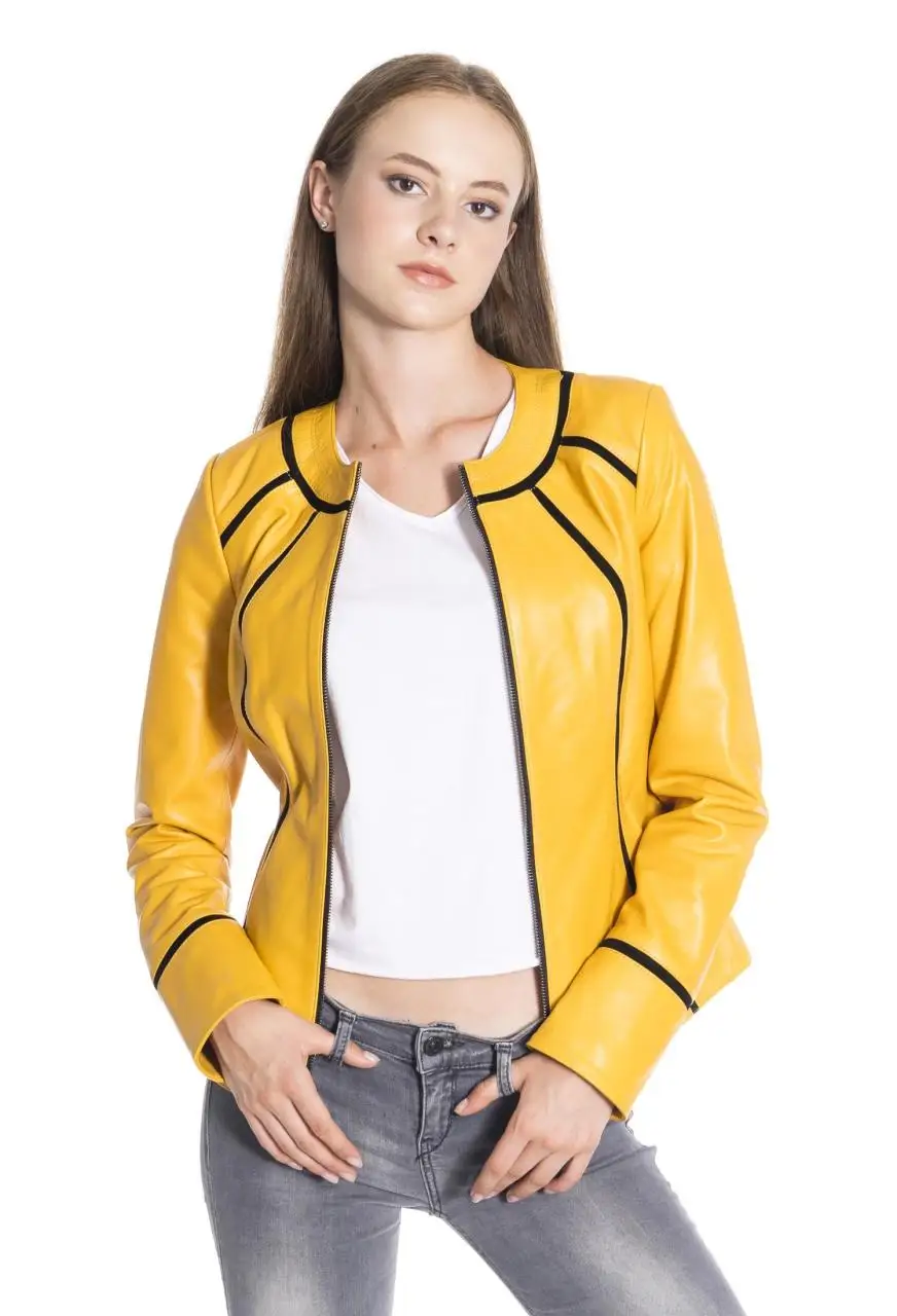 Women Leather Jacket Genuine Real Leather Jacket leather Coat lambskin coat Female Jacket Genuine Leather Women's Yellow Coat
Women Leather Jacket Genuine Real Leather Jacket leather Coat lambskin coat Female Jacket Genuine Leather Women's Yellow Coat