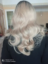 Feilimei-Peluca de cabello largo sintético para Cosplay, pelo liso con degradado, color rosa, Azul, Morado, gris, Rubio y negro, 24 pulgadas, 280g