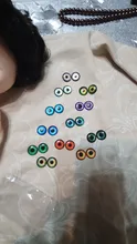 24 unids/lote 14mm Blyth muñeca ojos de Chips de vidrio delgado pupila ojo DIY accesorios BT109