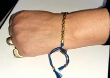 Pulsera de cobre tibetano hecha a mano para mujer y hombre, cadena de cuerda ajustable, pulseras trenzadas de Color dorado, joyería Vintage Bohemia, regalo