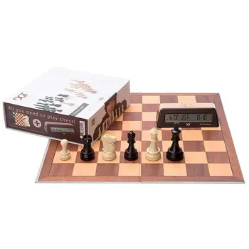 Chess set DGT Chess Starter brown. Includes board, parts and DGT1002 clock with increment.
Chess set DGT Chess Starter brown. Includes board, parts and DGT1002 clock with increment.