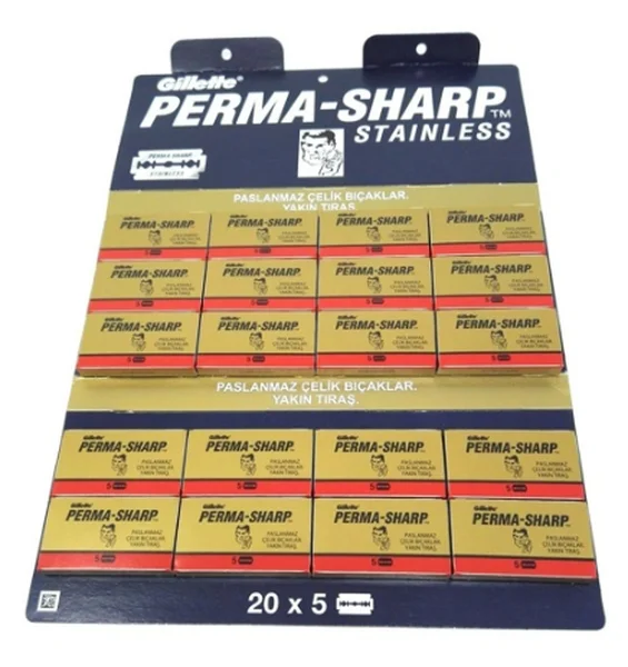 100 Pieces Perma Sharp Double Edge Stainless Steel Razor Blade Shaver Philip Match Para Venus Turbo Head Derby Pace
100 Pieces Perma Sharp Double Edge Stainless Steel Razor Blade Shaver Philip Match Para Venus Turbo Head Derby Pace