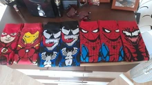 Calcetines altos hasta la rodilla con estampado de Spiderman para hombre y mujer, medias hasta la rodilla hasta el gemelo, de Anime, Hip Hop, 2021
