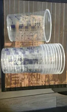Taza de mezcla de pintura plástica de 10 Uds. Recipiente de mezclas de pintura de 600ml taza de calibración para mezclar con precisión pintura y líquido de alta calidad