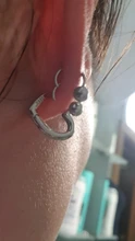 Pendientes pequeños de plata de ley S925 para mujer, con forma de hueso del oído, orejera hipoalergénica sencilla, con personalidad