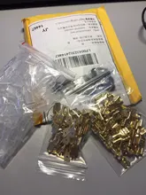 Spade Crimp Wire-Wrap-Connector Terminals-Sleeve AWG for 22-16 Female 200pcs/50pairs