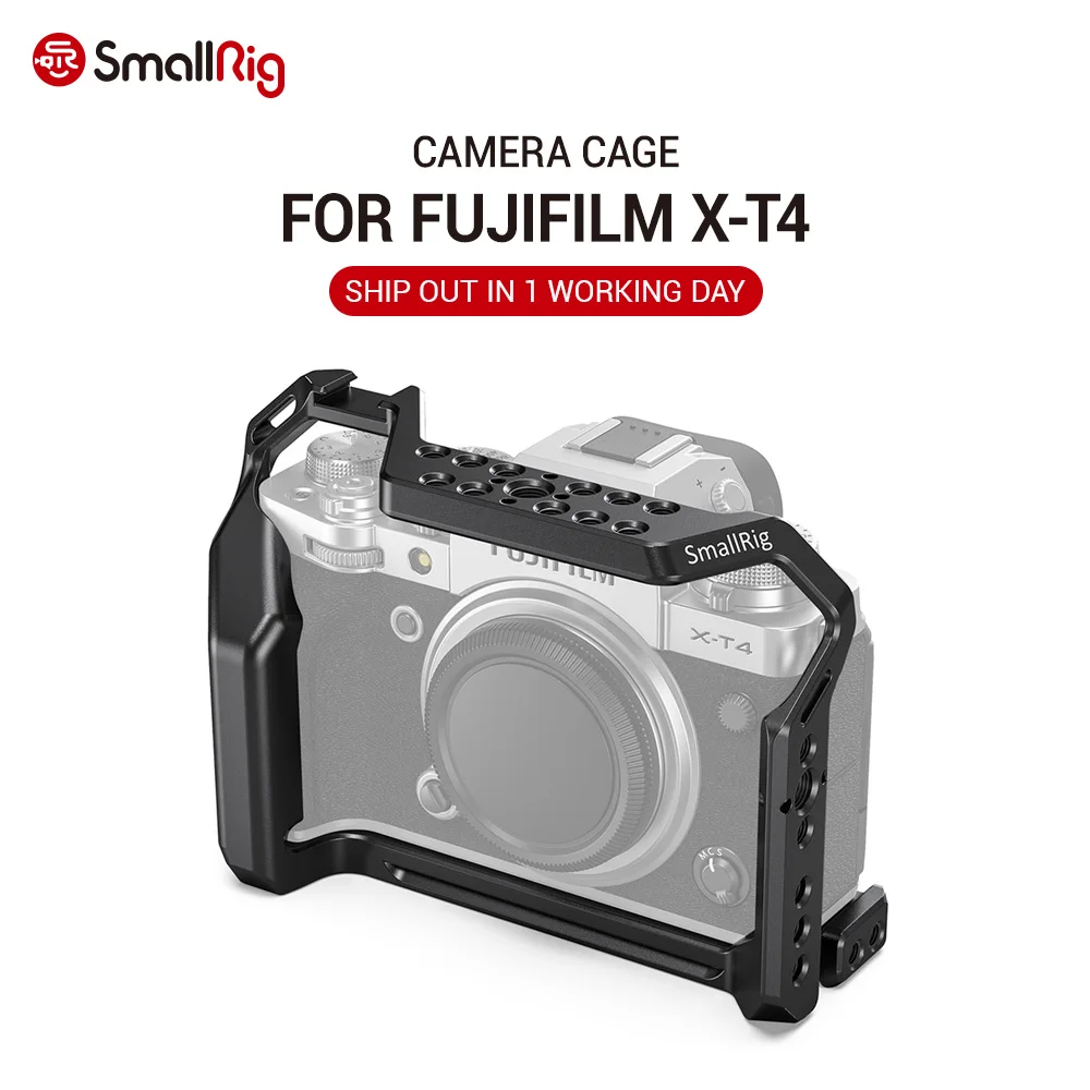SmallRig XT4 Camera Cage for FUJIFILM X-T4 Camera Formfitting Full Cage W/ Shoe Mount Mutiful Thread Holes for DIY Options 2808
SmallRig XT4 Camera Cage for FUJIFILM X-T4 Camera Formfitting Full Cage W/ Shoe Mount Mutiful Thread Holes for DIY Options 2808