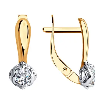 Sokolov drop earrings with stones in gold with Swarovski Crystals cubic zirconia, fashion jewelry, 585, women's male, long earrings 
Sokolov drop earrings with stones in gold with Swarovski Crystals cubic zirconia, fashion jewelry, 585, women's male, long earrings