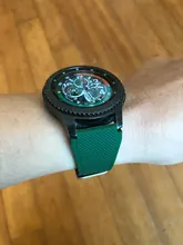 22mm banda de silicona para Samsung Galaxy ver 46mm 42mm deportes correa para Samsung Gear S3 frontera/activo 2 Huawei Watch 2