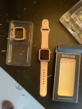 Funda de lujo ostentosa para Apple Watch, 40mm, 44mm, 38mm, 42mm, Series 6 SE 5 4 3 2 1, cubierta de PC, parachoques de diamante para accesorios para iWatch