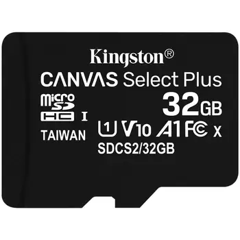 SDHC memory card Canvas Select Plus Capacity 32 GB Class 10 speed 100 MB / sKINGSTON10.33
SDHC memory card Canvas Select Plus Capacity 32 GB Class 10 speed 100 MB / sKINGSTON10.33
