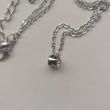 De circón brillante Invisible transparente delgada línea collar Simple gargantilla joyería de las mujeres de Collana joyería Kolye Collares Collier Femme