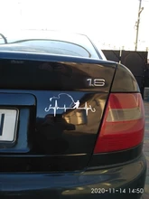 Sticker Funny Decorative Decal Motorcycle Heartbeat Fishing 3D