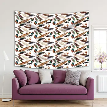 Tapestry Colorful Feathers Exotic Birds Nature Theme in Brown Turquoise Stylish Fun Decorating Artwork Print
Tapestry Colorful Feathers Exotic Birds Nature Theme in Brown Turquoise Stylish Fun Decorating Artwork Print