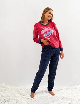 Babelo Homewear-velvet winter women's pajamas✨-Women's pajamas set Youth red and DOT print
Babelo Homewear-velvet winter women's pajamas✨-Women's pajamas set Youth red and DOT print