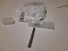 LAVIE-broca recta de carburo de tungsteno, broca de enrutador de doble flauta individual, vástago de 6mm, Fresa de madera para herramienta de carpintería, MC06020, 1 unidad