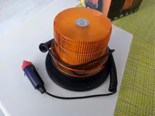 Luz LED giratoria de emergencia para coche, luz de seguridad para el tráfico, luz magnética para techo, estroboscópico Flash