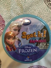 Juego de mesa de Frozen Spot it y dobble para niños, cartas de punto para Dobbles, ir de acampada, caja de lata de Metal, juguetes, novedad