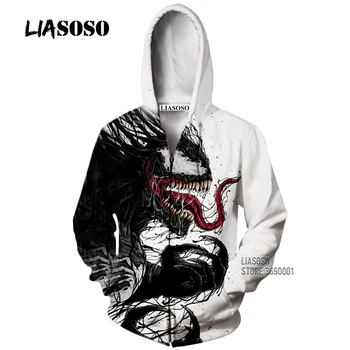 LIASOSO 3D Print Women Men Venom Carnage Cletus Kasady Eddie Brock Hooded Hoodies Sweatshirts Zipper Jacket X2617
LIASOSO 3D Print Women Men Venom Carnage Cletus Kasady Eddie Brock Hooded Hoodies Sweatshirts Zipper Jacket X2617