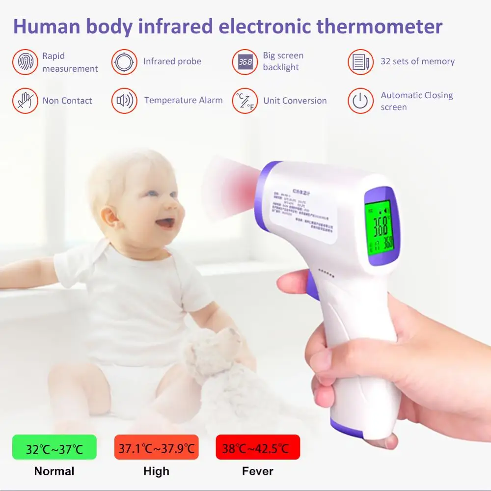 Thermometer Non-contact Handheld Digital Temperature Pyrometer Measurement Laser Infrared LCD Surface Meter Backlight Imager IR
Thermometer Non-contact Handheld Digital Temperature Pyrometer Measurement Laser Infrared LCD Surface Meter Backlight Imager IR