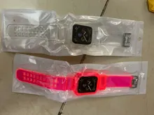 + Correa de reloj Apple apple Watch banda 44mm 40mm 42mm 38mm accesorios correa de silicona blanda transparente Apple watch Serie 6 iPhone 5 4 3