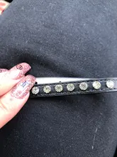 Collar de cuero sintético con diamantes de imitación para perros y gatos pequeños, accesorios para mascotas, correa para Collar de perro de diamantes, 12 colores