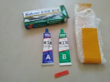Pegamento de Metal de 65g Kafuter A + B, adhesivo para reparación, superpegamento, radiador automático de acero al hierro, tanque de agua, fugas especiales, pegamento de soldadura