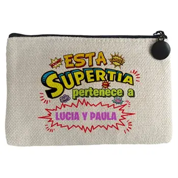 Purse customizable with named example This Super Aunt belongs to Juan and Susana
Purse customizable with named example This Super Aunt belongs to Juan and Susana