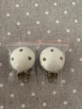 TYRY.HU-2 uds. De chupete de bebé de madera y Metal, Portabrocas, bonitos chupete infantil, cierres, cadena de chupete, accesorios DIY, herramientas