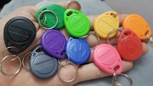 Etiquetas RFID para Control de acceso, 100 Uds., 125KHz, 11 colores, TK4100 EM4100, tarjetas RFID para mandos de proximidad, tiempo de asistencia