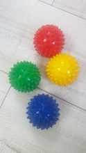 Bola de masaje de PVC con pinchos para aliviar el dolor en el pie, para deporte, fascitis Plantar, erizo, 7cm