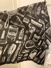 Capa de corte de pelo antiestático para salón de peluquería, impermeable, rendimiento de pelo permanente, bata grande de Color, tela suave de secado rápido, tela para barbería