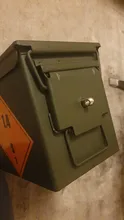 No de perno 50 Cal caja de municiones de acero cerradura de arma municiones arma caja de Kit de Hardware de ejército militar con cerradura caja 40mm Bala para pistola