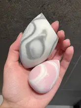 Esponja de maquillaje, esponja cosmética para polvos base, licuadora de belleza suave, herramienta en forma de gota de agua