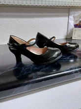 Zapatos Infantiles para niñas, calzado con lazo de cuero para fiesta de Baile de Princesa, brillantes, Color rojo sólido, tacón alto, de cuero de moda, oferta de otoño