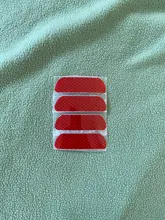 Pegatina para cejas de rueda de puerta de coche, tiras reflectantes de seguridad, cinta de advertencia, 4 Uds.