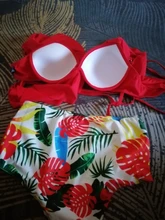 Bikini Swimwear Bathing-Suits Beach-Wear Ruffle Off-The-Shoulder High-Waist Summer Sexy