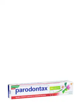 

Parodontax herbal sensation toothpaste 75 ml reduces and prevents gum bleeding. Mint and melisa flavor.