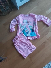 Conjunto de pijama para niño y niña, ropa de dormir de dibujos animados de otoño, de princesa Frozen, Anna, Elsa, Olaf, para estar en casa