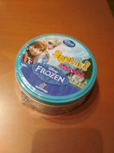 Juego de mesa de Frozen Spot it y dobble para niños, cartas de punto para Dobbles, ir de acampada, caja de lata de Metal, juguetes, novedad