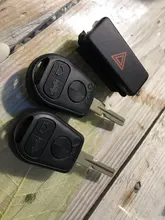 KEYYOU-carcasa de 3 botones para llave de coche, carcasa de repuesto para llave remota, sin cortar, para BMW E31, E32, E34, E36, E38, E39, E46, Z3 Fob