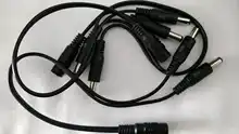 2,1*5,5mm 1 hembra a 2 3 4 5 8 macho DC Cable divisor de alimentación para CCTV accesorios de cámara de seguridad adaptador de fuente de alimentación 12V