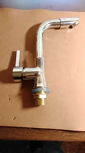 Grifo de aleación de Zinc montado en cubierta para lavabo de baño y cocina, grifos de resistencia a la corrosión con mango giratorio de un solo orificio, 1 unidad