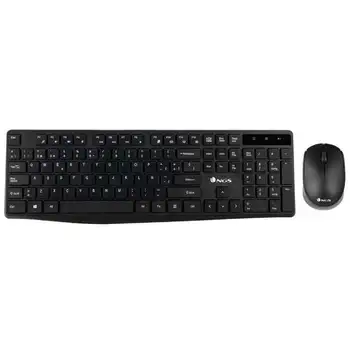 Ngs allure Wireless Keyboard & Mouse kit - 12 multimedia keys-optical mouse 1200dpi - scroll + 2 buttons-Batteries Included
Ngs allure Wireless Keyboard & Mouse kit - 12 multimedia keys-optical mouse 1200dpi - scroll + 2 buttons-Batteries Included