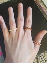 Anillo de estilo bohemio creativo para mujer, sortija hecha a mano con cuentas, accesorios de joyería para niña y mujer, 1 ud.